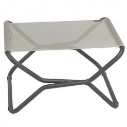 LAFUMA NEXT FODSKAMMEL BATYLINE STOF HVIDGRÅ MED GRÅT STEL