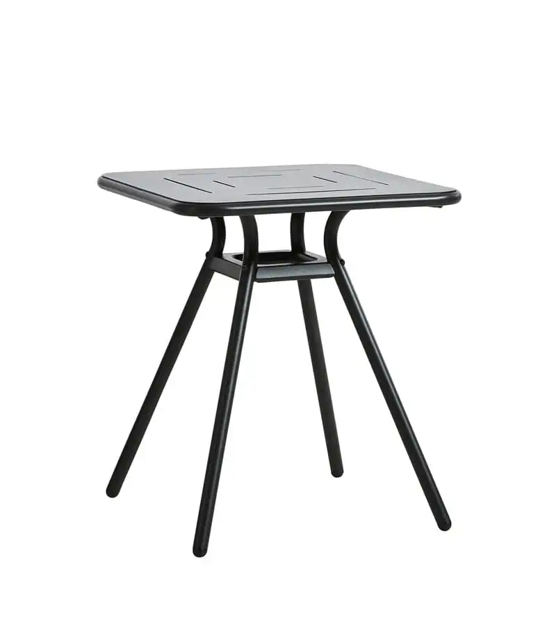 WOUD RAY CAFEBORD SORT 65X65CM 4 WOUD RAY CAFEBORD SORT 65X65CM - Billede 2