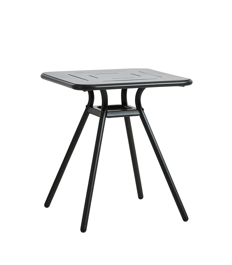 WOUD RAY CAFEBORD SORT 65X65CM 3 WOUD RAY CAFEBORD SORT 65X65CM