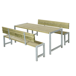 PLUS PLANKESÆT TRYKIMPR. BORD+2 BÆNKE USAMLET - HUSK EFTERBEHANDLING -Haveindretning Butik 2120471 1623692 PLUS2520PLANKES25C32586T2520TRYKIMPR 1