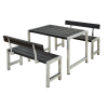 PLUS CAFE PLANKESÆT 127CM SORT BORD+2 BÆNKE MED RYGLÆN USAMLET 1 PLUS CAFE PLANKESÆT 127CM SORT BORD+2 BÆNKE MED RYGLÆN USAMLET -Haveindretning Butik 2120475 1947746 PLUS2520CAFE2520PLANKES25C32586T2520127CM2520SORT