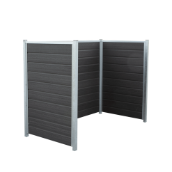 PLUS ARTURA RENOVATIONSSKJUL SKIFERGRÅ STRUKTUR 99X135X189CM SAML SELV