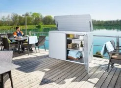 BIOHORT HIGHBOARD STR. 160 160X118X70CM SØLV METALLIC -Haveindretning Butik 2127248 1223081 BIOHORT2520HIGHBOARD2520STR.2520160 1