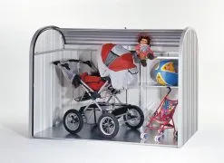 BIOHORT STOREMAX STR. 120 SØLV METALLIC 17X109X73CM -Haveindretning Butik 2127255 1223084 BIOHORT2520STOREMAX2520STR.2520120 1