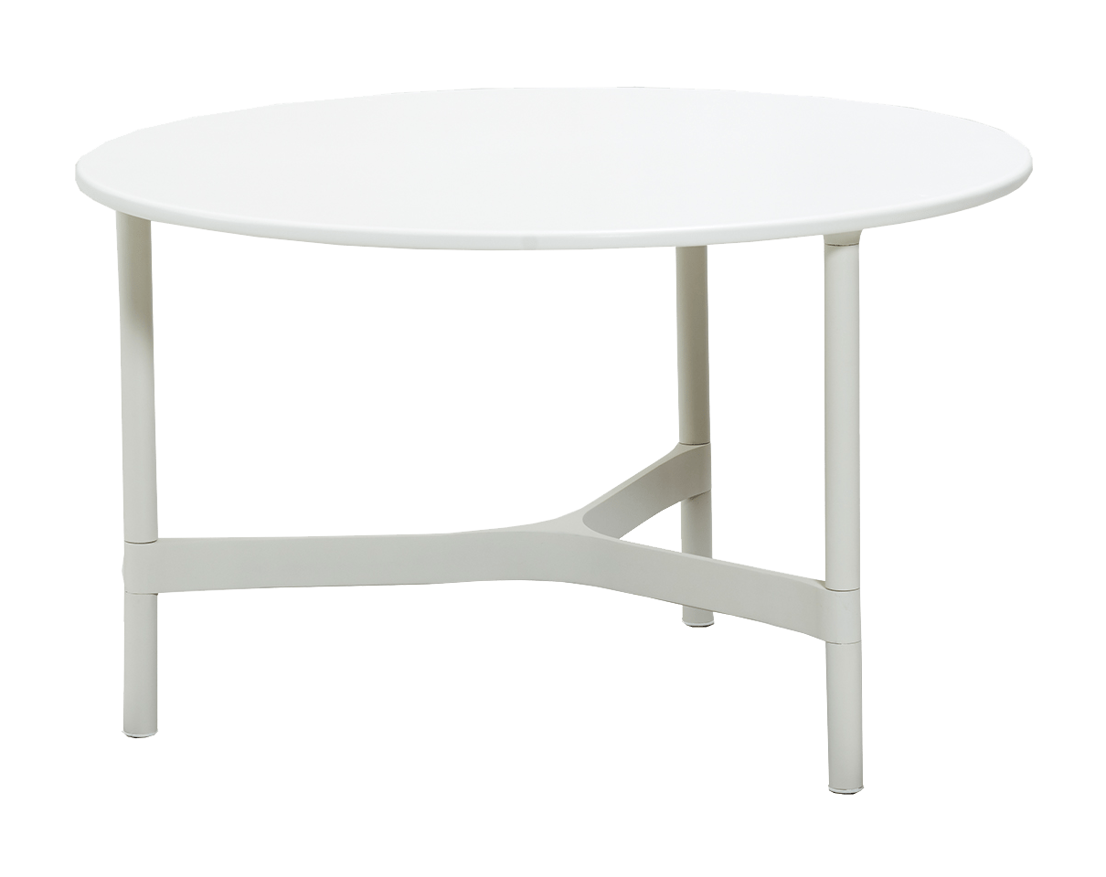 CANE-LINE TWIST SOFABORDUNDERSTEL MEDIUM HVID ALU H42CM 5 CANE-LINE TWIST SOFABORDUNDERSTEL MEDIUM HVID ALU H42CM - Billede 3