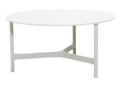 CANE-LINE TWIST SOFABORDUNDERSTEL LARGE HVID ALU H45CM -Haveindretning Butik 2128522 9135494 CANE LINE TWIST