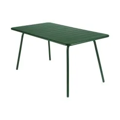 FERMOB LUXEMBOURG BORD CEDERGRØN PULVERLAKERET ALU 207X100CM -Haveindretning Butik 2129290 9135416 FERMOB2520LUXEMBOURG2520BORD 1