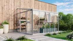 VITAVIA HELENA 2 8600 ALU VÆGDRIVHUS 3MM HÆRDET GLAS / 10MM POLYTAG