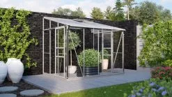 VITAVIA IDA 5200 ALU VÆGDRIVHUS 3MM DELT GLAS / 6 MM POLYTAG