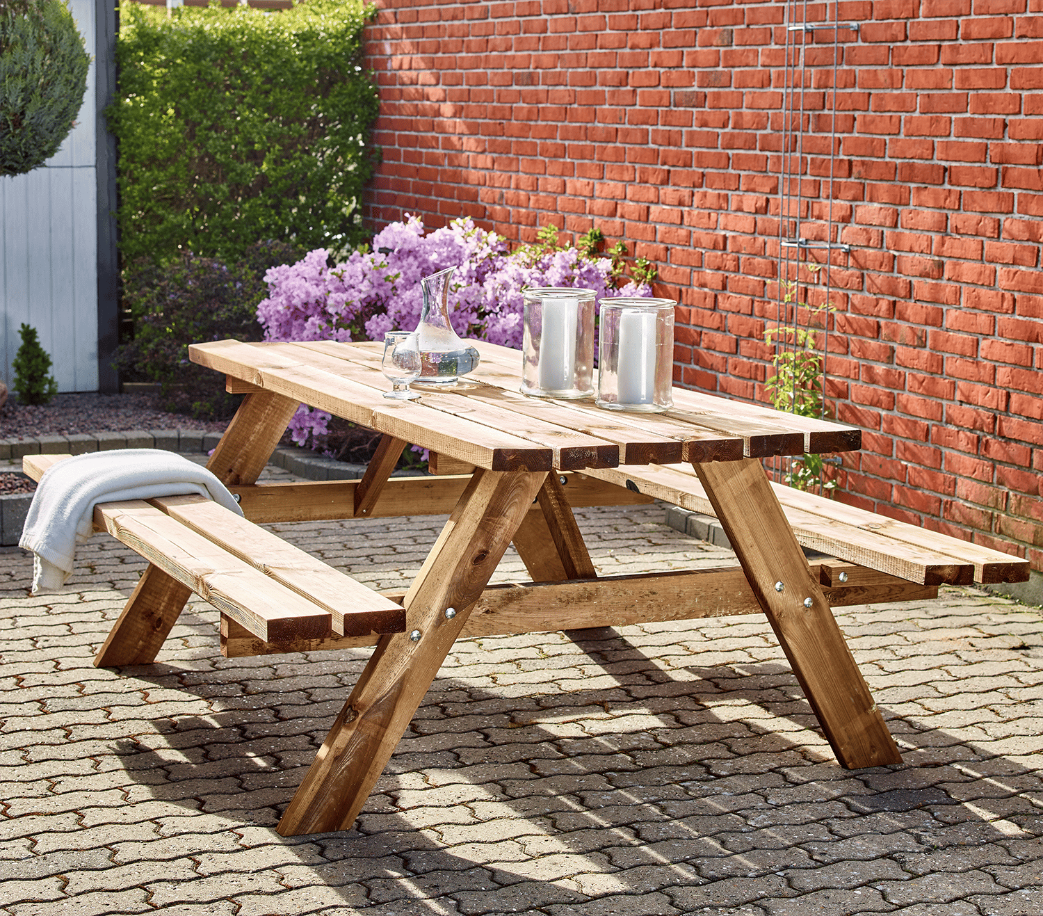 Hortus BORDBÆNKSÆT TRYKIMP. 42MM 74X57,5X180CM 5 Hortus BORDBÆNKSÆT TRYKIMP. 42MM 74X57,5X180CM - Billede 3