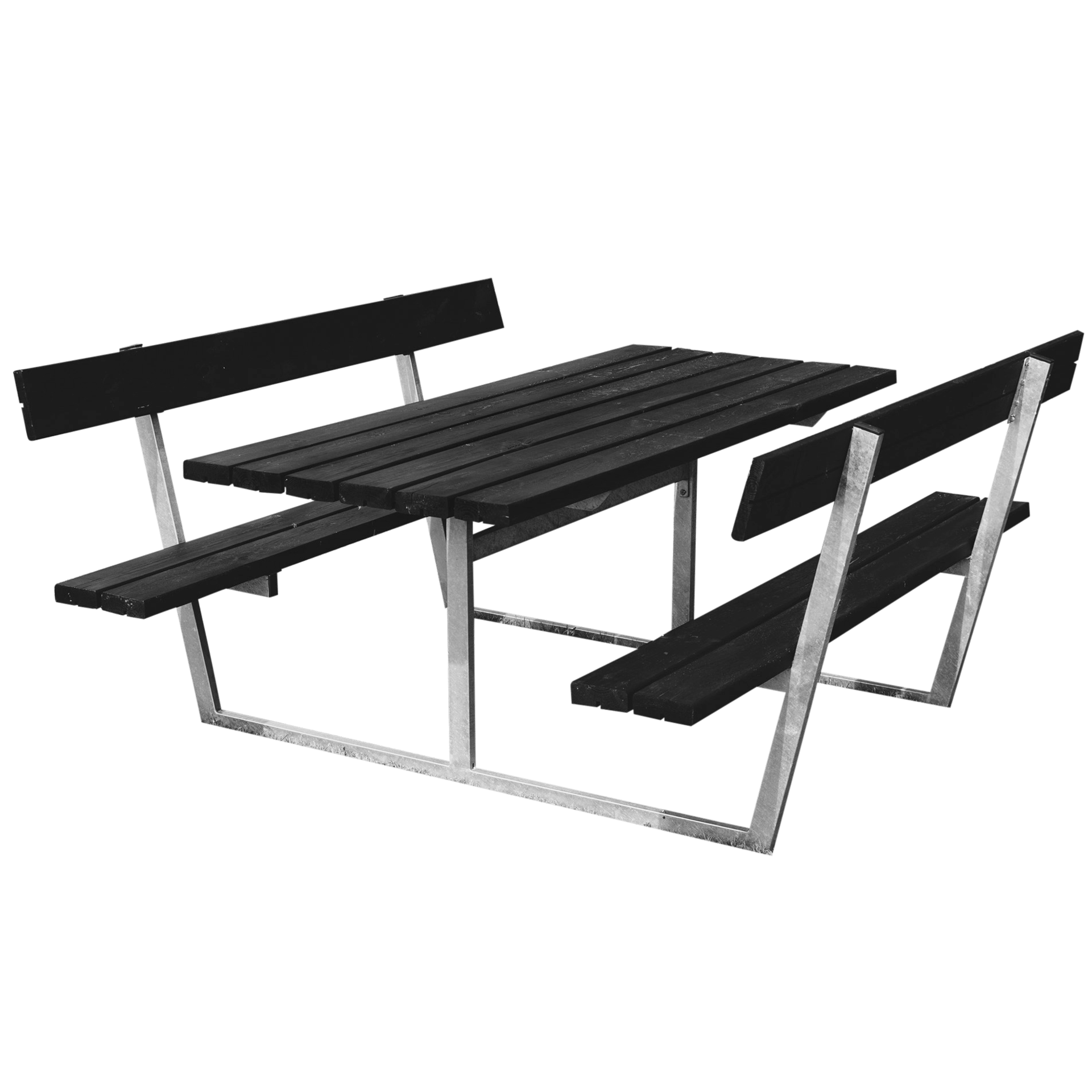 Hortus BORDBÆNKSÆT SIF SORT GRUNDMALET 42MM 180X85X175CM 3 Hortus BORDBÆNKSÆT SIF SORT GRUNDMALET 42MM 180X85X175CM