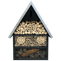 CARE BIRD INSEKTHOTEL A SORT MED ZINKTAG 36X50X13CM