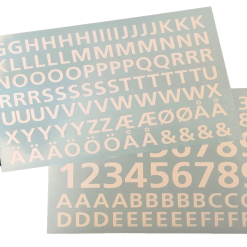 Mefa ME-FA FOLIEBOGSTAVER/TAL HVID