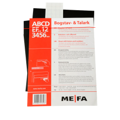 Mefa ME-FA FOLIEBOGSTAVER/TAL HVID -Haveindretning Butik 2141389 1491866 ME FA FOLIEBOGSTAVERTAL HVID 2