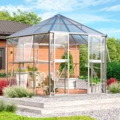 VITAVIA HERA 2 9000 ALU DRIVHUS 3MM HÆRDET GLAS / 6MM POLYTAG