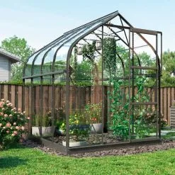 VITAVIA ORION 5000 SORT DRIVHUS 3MM DELT GLAS