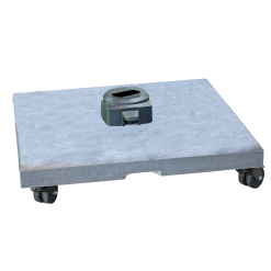 CANE-LINE PARASOLFOD 100KG TIL HYDE LUXE MED HJUL MAT GRÅ GRANIT