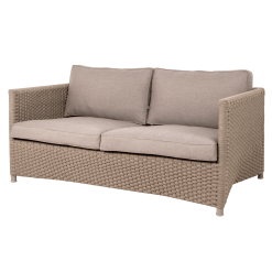 CANE-LINE DIAMOND 2-PERS SOFA INCL HYNDESÆT TAUPE