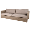 CANE-LINE DIAMOND 3-PERS SOFA INCL HYNDESÆT TAUPE -Haveindretning Butik 2147942 9142394 CANE LINE DIAMOND
