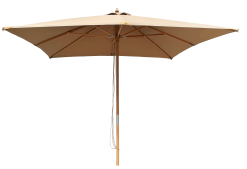 NICE PARASOL 3X3M BØG 2DELT CAPPUCCINO NR 92