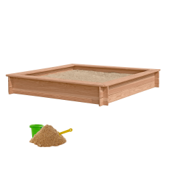 Nordic Play SANDKASSE 150X150CM LÆRK INKL. 240 KG SAND