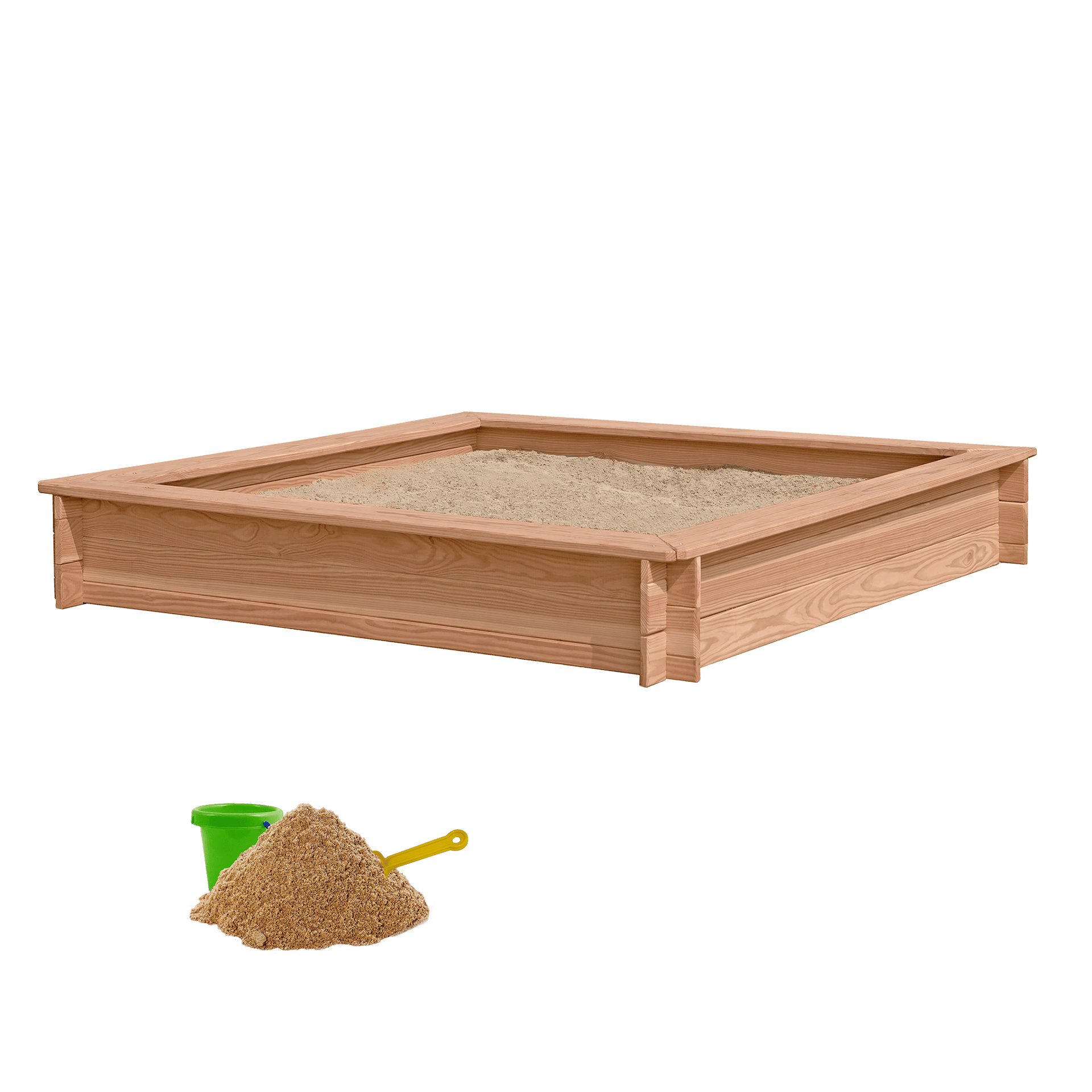 Nordic Play SANDKASSE 150X150CM LÆRK INKL. 240 KG SAND 3 Nordic Play SANDKASSE 150X150CM LÆRK INKL. 240 KG SAND