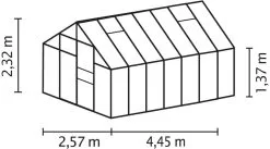 VITAVIA MERKUR 11500 SORT DRIVHUS 3MM DELT GLAS -Haveindretning Butik 2150806 2273950 VITAVIA2520MERKUR2520115002520SORT25202