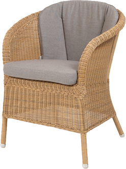 CANE-LINE LANSING RYGHYNDE TIL STOL TAUPE SUNBRELLA -Haveindretning Butik 2151345 9140338 CANE LINE LANSING RYGHYNDE 2