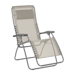 LAFUMA FUTURA RELAXSTOL BATYLINE HYNDE HVIDGRÅ MED GRÅT STEL
