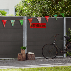 PLUS FUTURA HEGN 180X180CM KOMPOSIT SKIFERGRÅ SAML-SELV -Haveindretning Butik 2153034 1852347 3