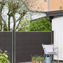 PLUS FUTURA HEGN 180X180CM KOMPOSIT SKIFERGRÅ SAML-SELV -Haveindretning Butik 2153036 1852347 2