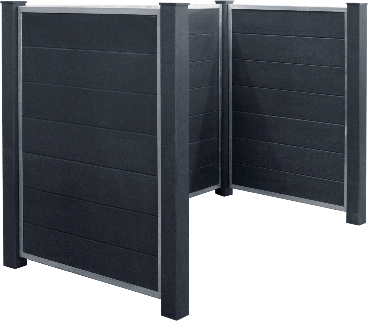 PLUS RENOVATIONSSKJUL FUTURA MED KOMPOSITSTOLPER+STOLPEFOD TIL NEDSTØBNING 127X108X198CM 4 PLUS RENOVATIONSSKJUL FUTURA MED KOMPOSITSTOLPER+STOLPEFOD TIL NEDSTØBNING 127X108X198CM - Billede 2