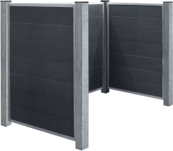 PLUS RENOVATIONSSKJUL FUTURA MED STÅLSTOLPER TIL NEDSTØBNING 198X127X108CM USAMLET