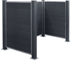 PLUS RENOVATIONSSKJUL FUTURA MED KOMPOSITSTOLPER TIL FUNDAMENT 108X127X198CM