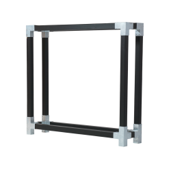 PLUS CUBIC BRÆNDEVÆG 179052-15 SORT GRUNDET STOLPER 206X188X50CM SAML SELV