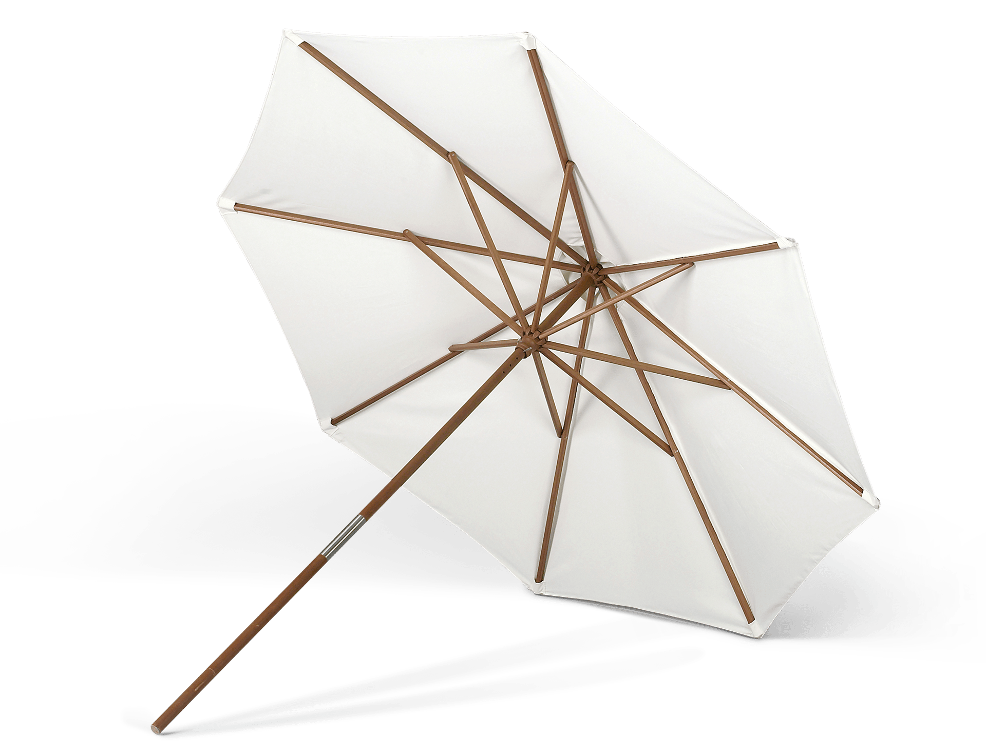 SKAGERAK CATANIA PARASOL Ø270 CM MERANTI STOK MED NATUR DUG 4 SKAGERAK CATANIA PARASOL Ø270 CM MERANTI STOK MED NATUR DUG - Billede 2