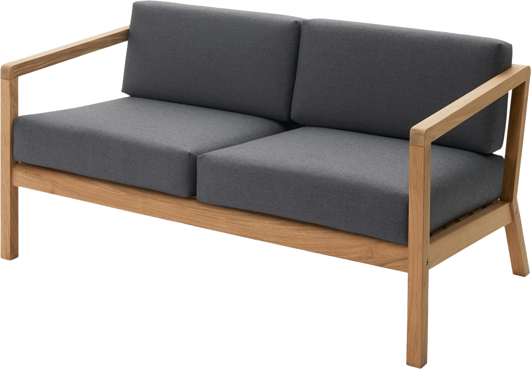 SKAGERAK VIRKELYST LOUNGESOFA TEAK MED MØRKEGRÅ HYNDER 142X83X65CM 4 SKAGERAK VIRKELYST LOUNGESOFA TEAK MED MØRKEGRÅ HYNDER 142X83X65CM - Billede 2