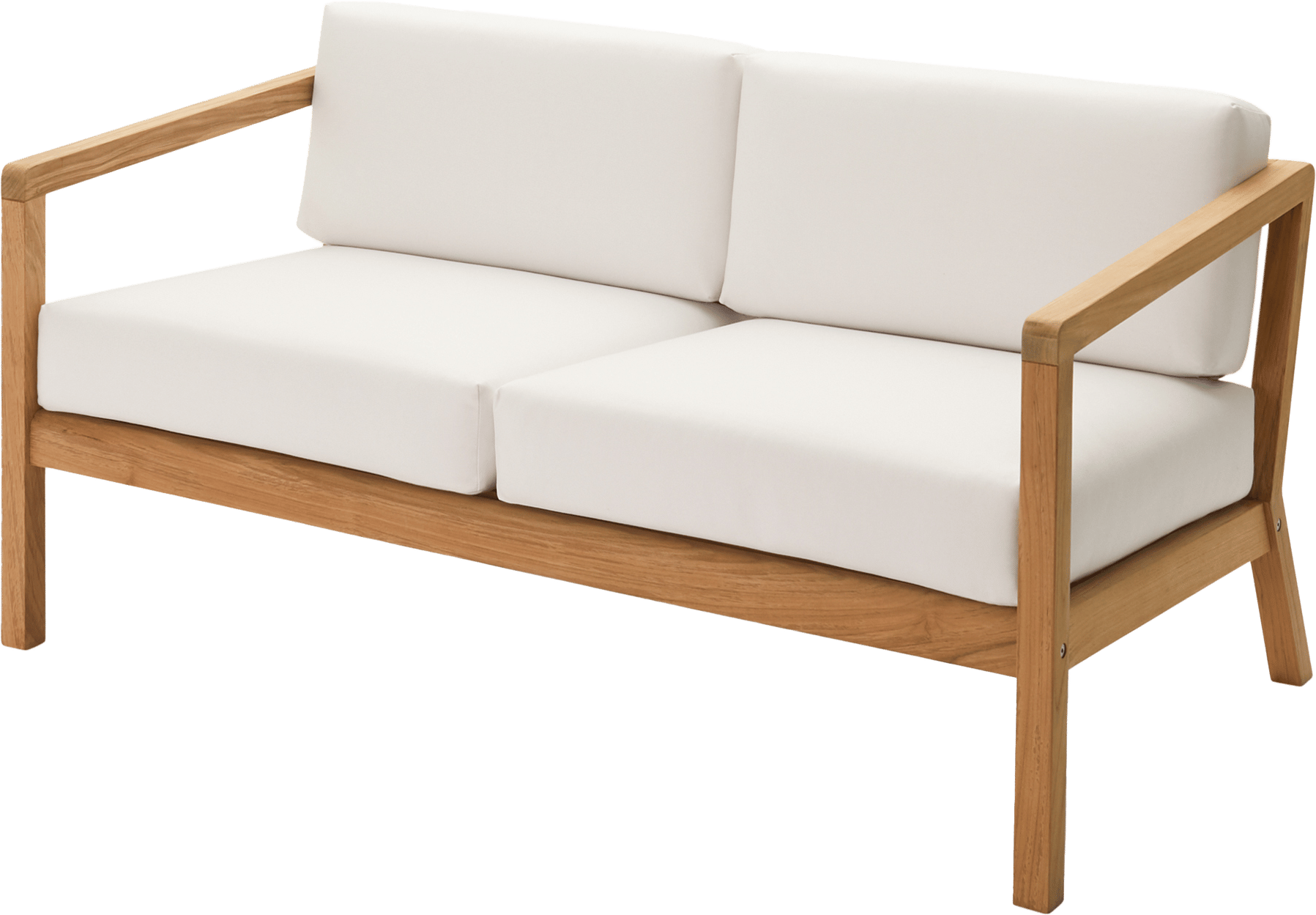 SKAGERAK VIRKELYST LOUNGESOFA TEAK MED NATUR HYNDER 142X83X65CM 4 SKAGERAK VIRKELYST LOUNGESOFA TEAK MED NATUR HYNDER 142X83X65CM - Billede 2