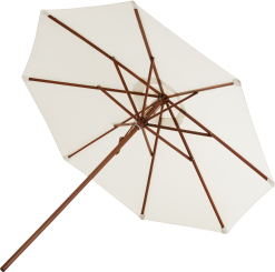 SKAGERAK MESSINA PARASOL Ø300CM MERANTI STOK MED NATUR DUG Ø4,8X240CM