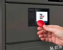 RENZ BREVKASSE RETROFIT M STANDARD 820X1190MM RAL 7022M -Haveindretning Butik 2155022 Retrofit close up1 2