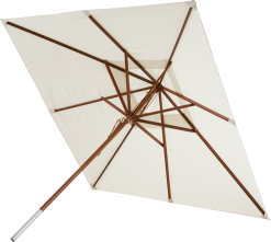 SKAGERAK MESSINA PARASOL 3X3M MERANTI STOK MED NATUR DUG Ø4,8X270CM