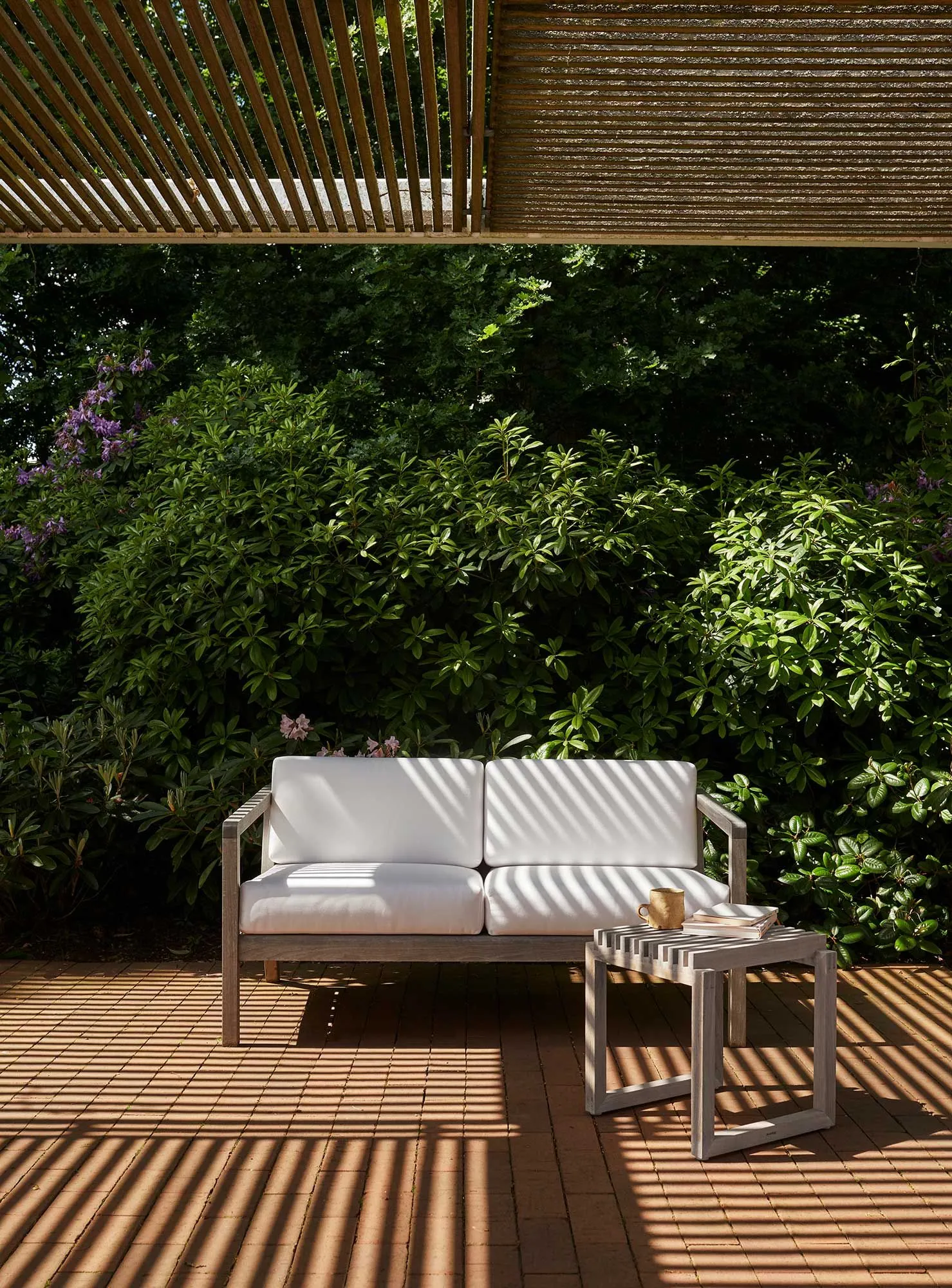 SKAGERAK VIRKELYST LOUNGESOFA TEAK MED NATUR HYNDER 142X83X65CM 5 SKAGERAK VIRKELYST LOUNGESOFA TEAK MED NATUR HYNDER 142X83X65CM - Billede 3