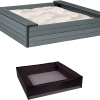 Nordic Play SANDKASSE MED SÆDE KOMPOSIT 120X120CM INKL NET -Haveindretning Butik 2155425 1905854 SANDKASSE MED S25C32586DE