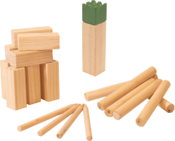 NORDIC GAMES DELUXE KUBB VIKINGE SPIL XXL NATUR