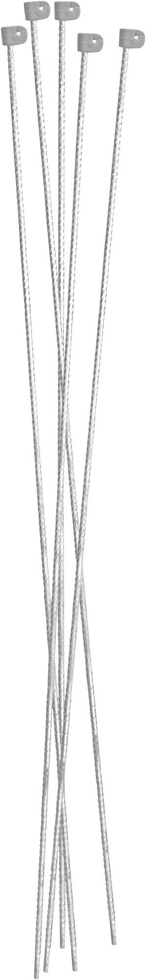 NSH TENTORSTÅLPÆL LUX GRÅ 8MM GRÅ ISOLATOR M/KROG 110CM 3 NSH TENTORSTÅLPÆL LUX GRÅ 8MM GRÅ ISOLATOR M/KROG 110CM