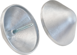 Kokille NSH TOPINDDÆKNING CONE 150 ALU 158X48,1X158MM TOP TIL HEGNSSTOLPE