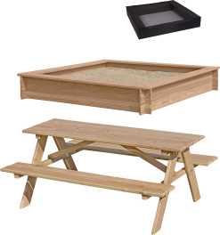 Nordic Play SANDKASSE OG BORDBÆNKSÆT TIL BØRN LÆRK