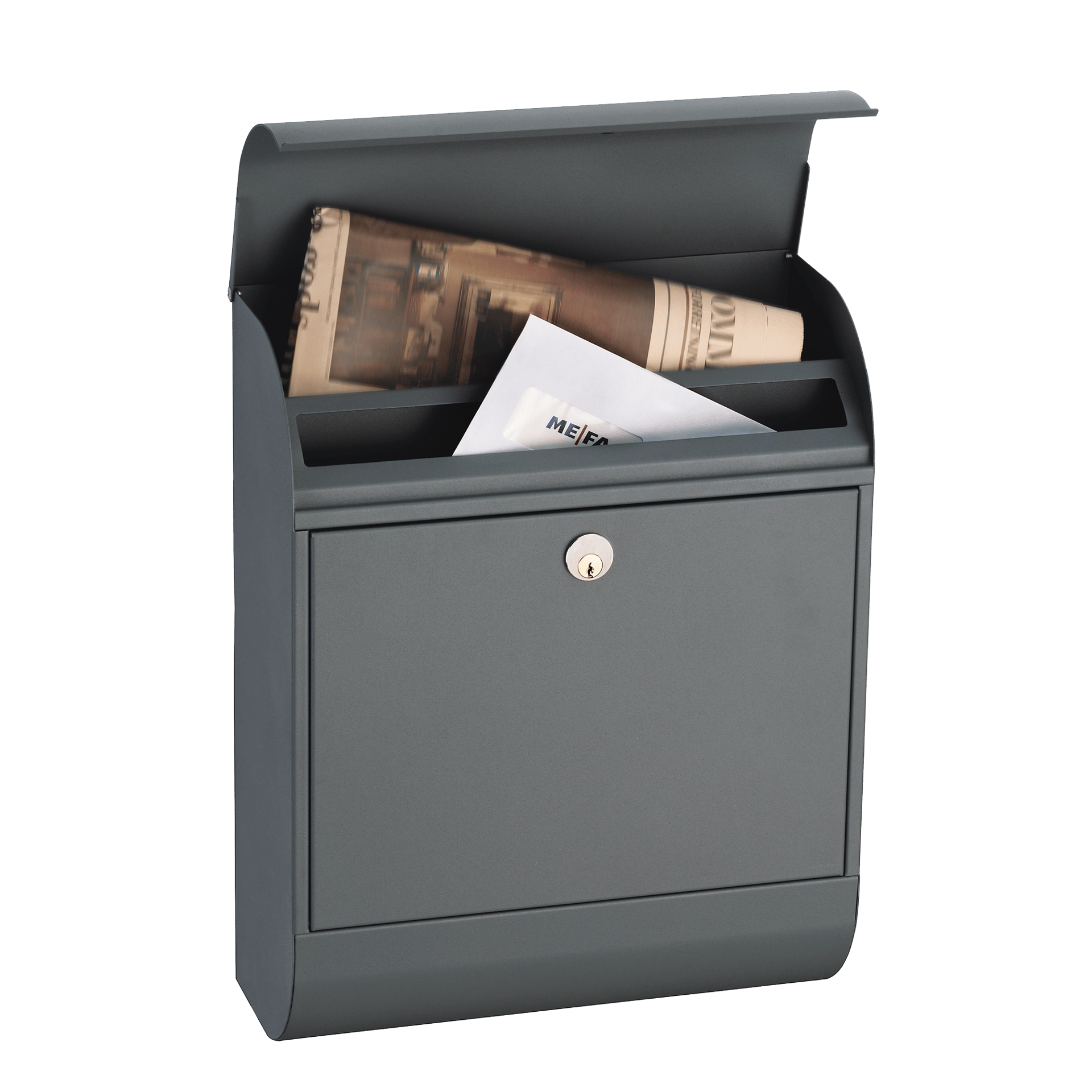 Mefa ME-FA POSTKASSE PEARL 872 SORT 6 STIFTS RUKOLÅS 356X455X175MM 5 Mefa ME-FA POSTKASSE PEARL 872 SORT 6 STIFTS RUKOLÅS 356X455X175MM - Billede 3