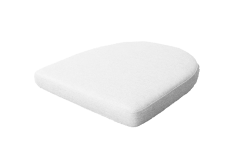 CANE-LINE LANSING SÆDEHYNDE TIL STOL HVID SUNBRELLA NATTE 49X48X7CM