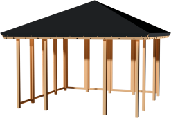 PLUS PAVILLON M/TAGDUG TRYKIMP. USAMLET. HUSK EFTERBEHANDLING (PAVILLION 2)